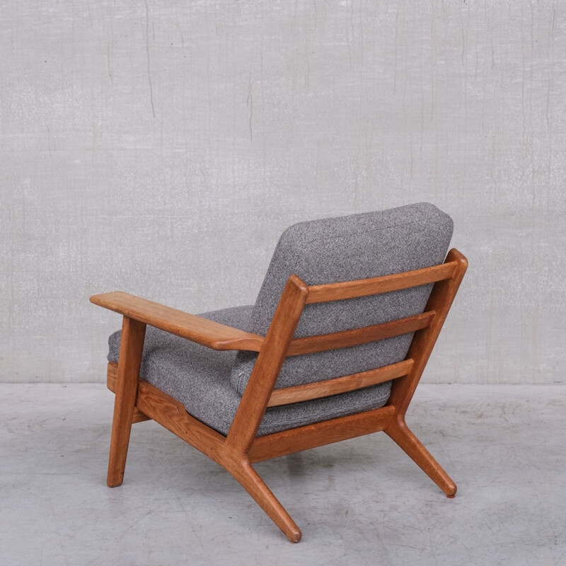 Fauteuil en chêne danois GE290 vintage par Hans J Wegner pour Getama