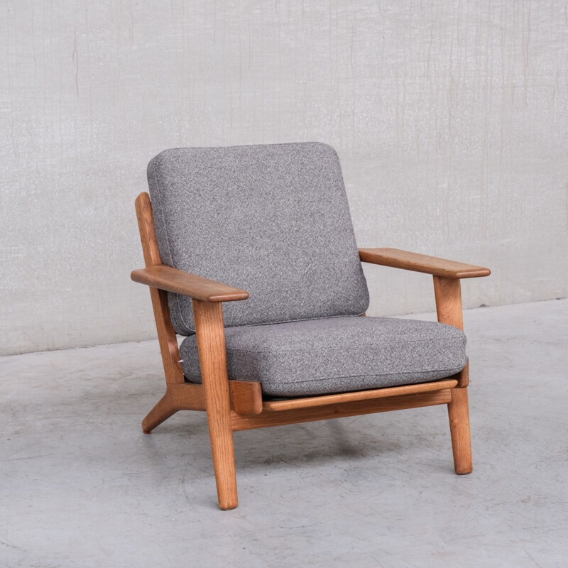 Danish oak armchair GE290 vintage by Hans J Wegner for Getama