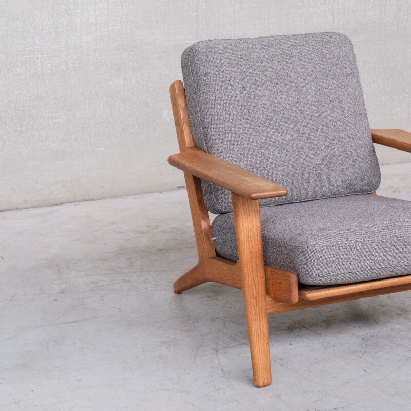 Danish oak armchair GE290 vintage by Hans J Wegner for Getama