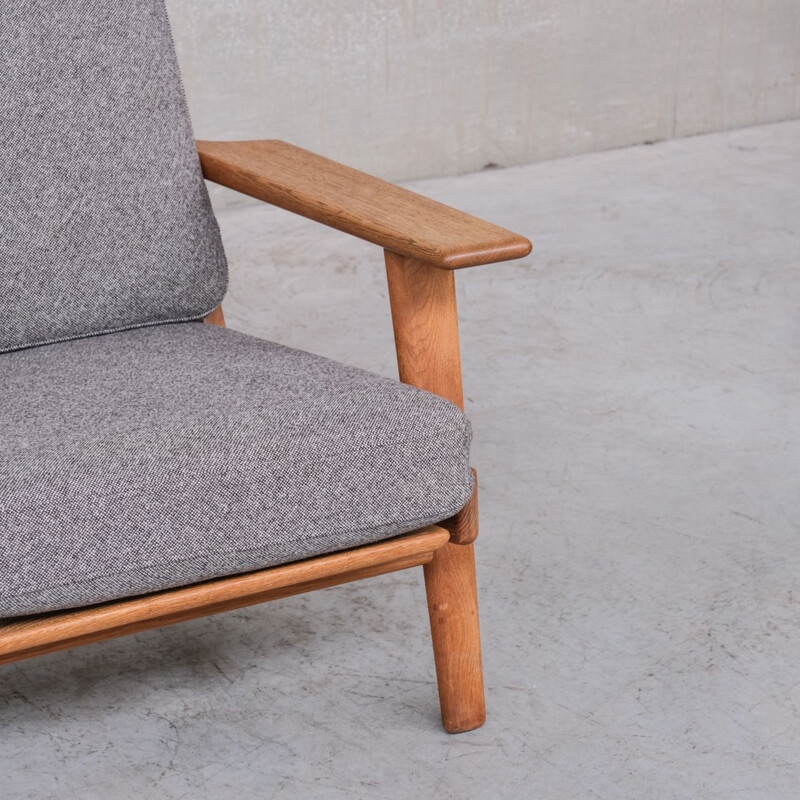 Danish oak armchair GE290 vintage by Hans J Wegner for Getama