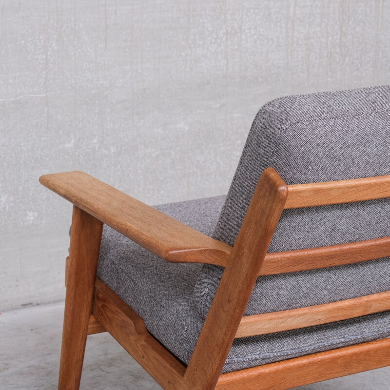 Danish oak armchair GE290 vintage by Hans J Wegner for Getama