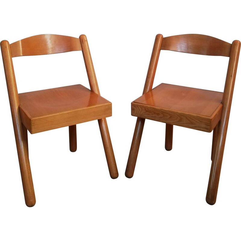 Pareja de sillas de cuba vintage de Roberto Pamio y Renato Toso para Stilwood, 1972