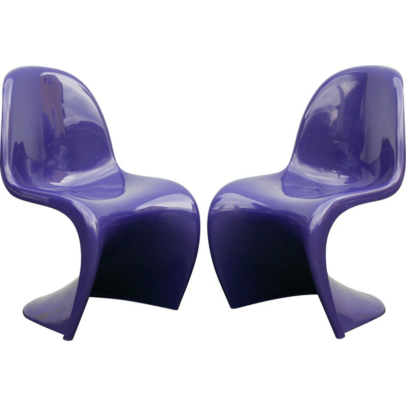 Pair of vintage chairs by Verner Panton for Hermann Miller, 1970