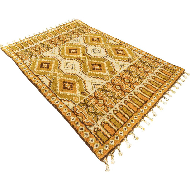 Vintage Berber wool carpet, Morocco 1960