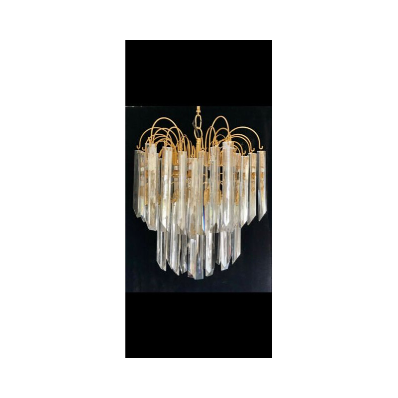 Lustre vintage Venini en verre de Murano, 1970