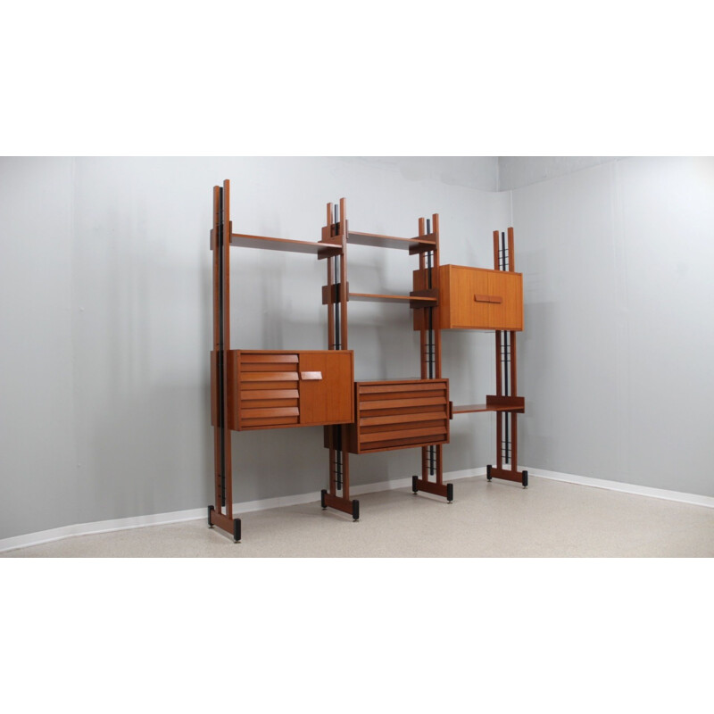 Mid century teak bookcase by Av Arredamenti, 1960s