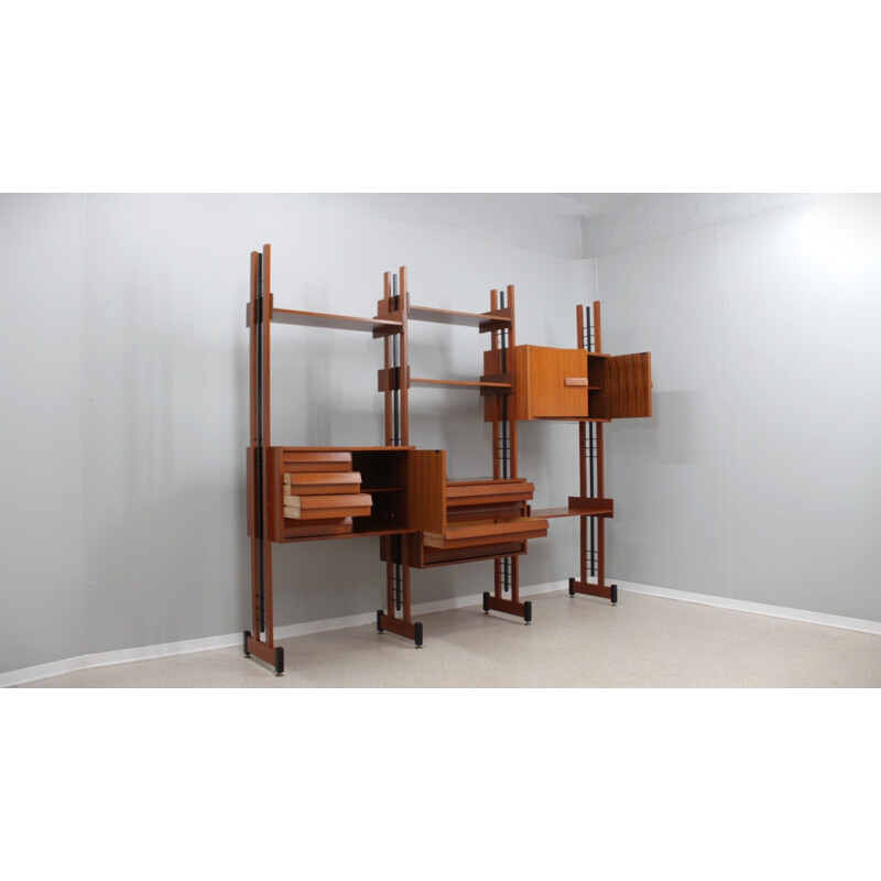 Mid century teak bookcase by Av Arredamenti, 1960s