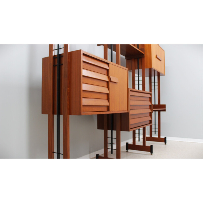 Mid century teak bookcase by Av Arredamenti, 1960s