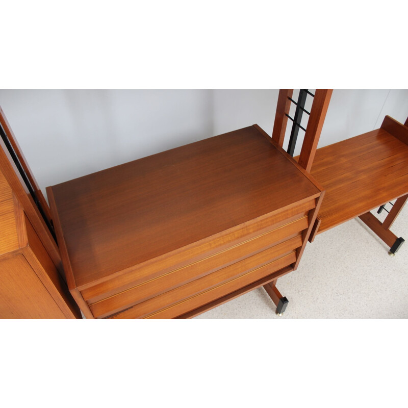 Mid century teak bookcase by Av Arredamenti, 1960s