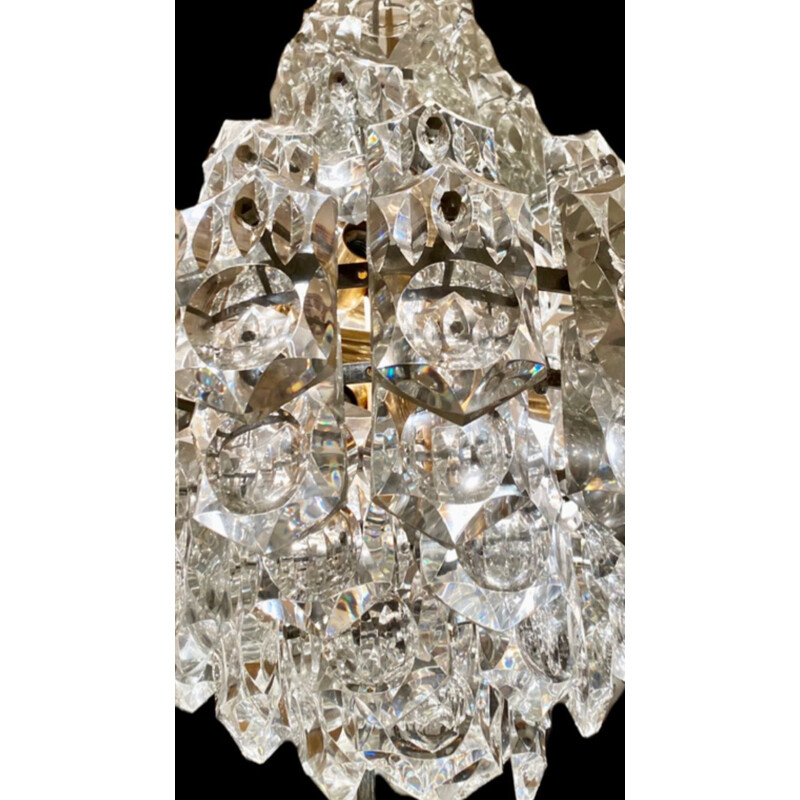 Vintage Kinkeldey cristal chandelier, 1960s