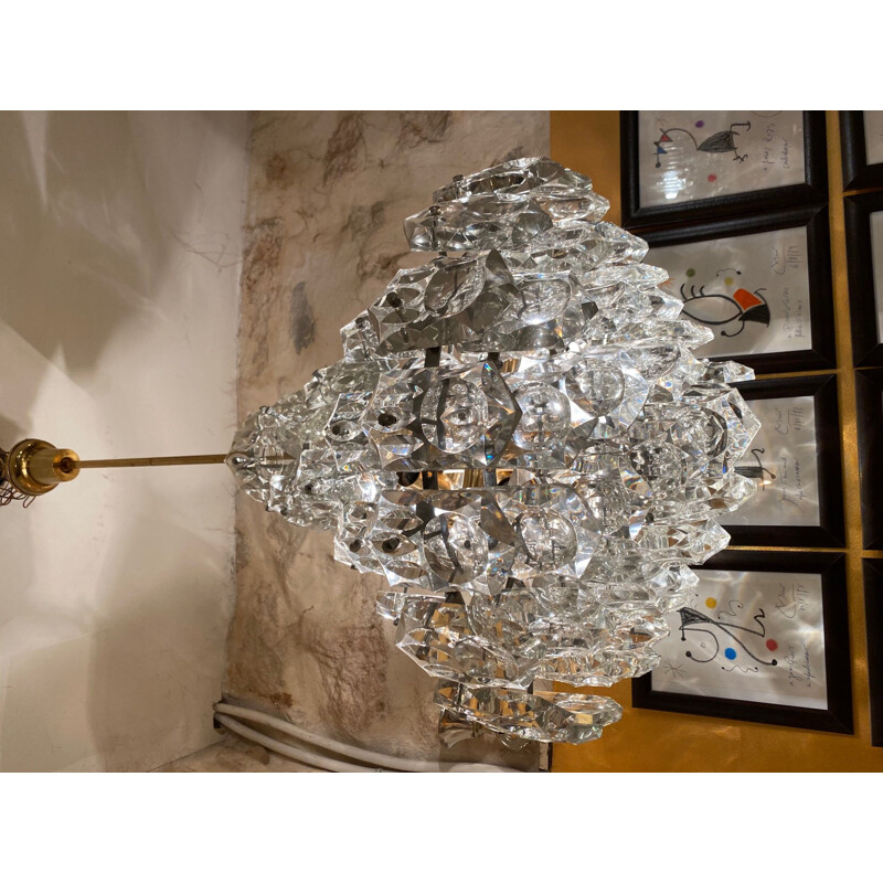 Vintage Kinkeldey cristal chandelier, 1960s