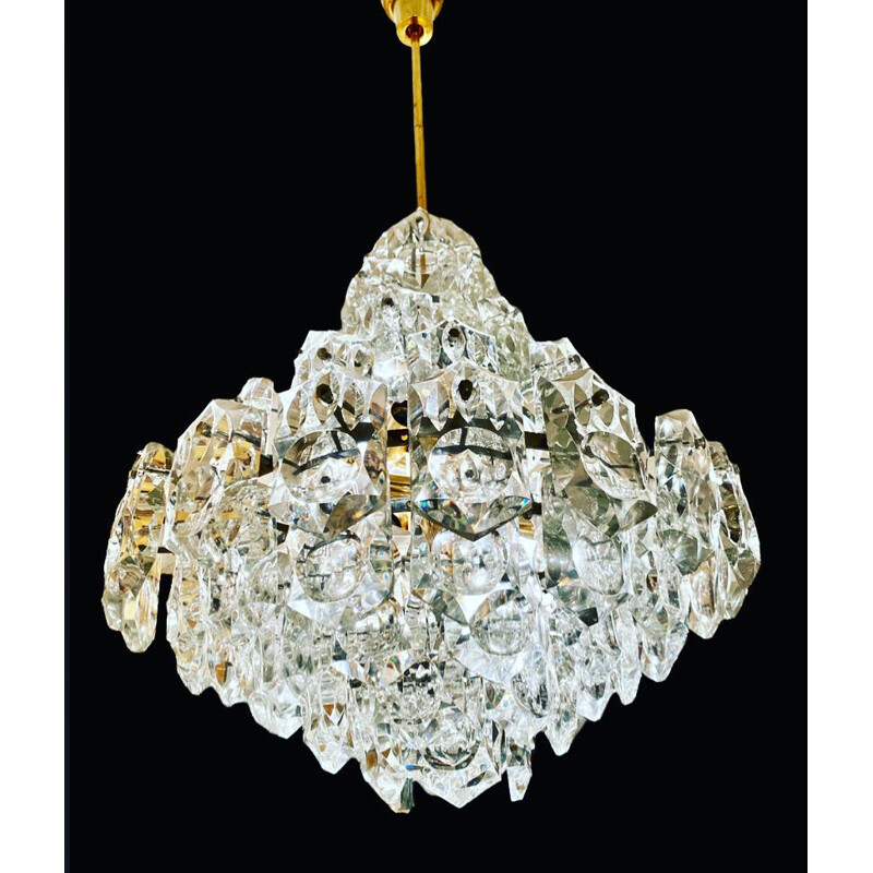 Vintage Kinkeldey cristal chandelier, 1960s