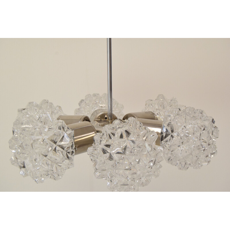 Vintage chandelier by Kamenický Šenov, Czechoslovakia 1960