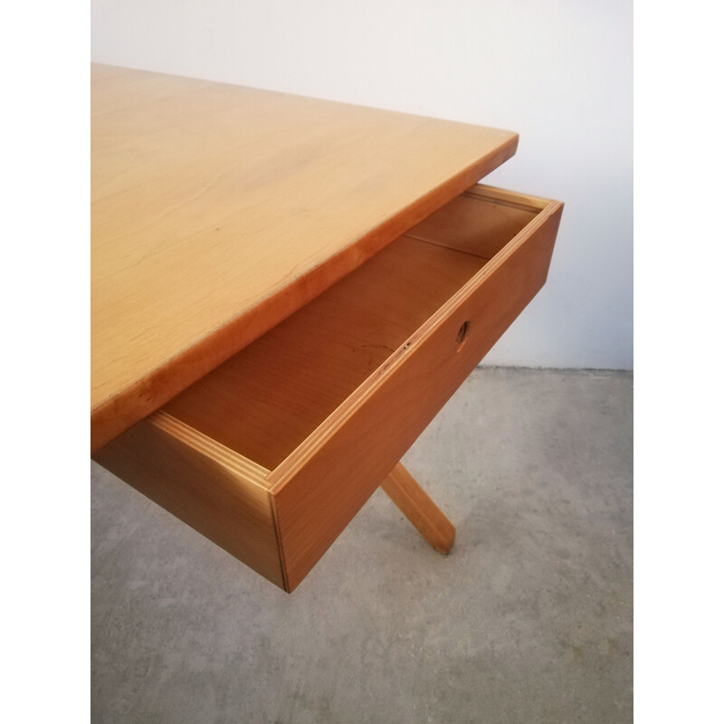 Mesa de madeira Vintage, Itália 1980