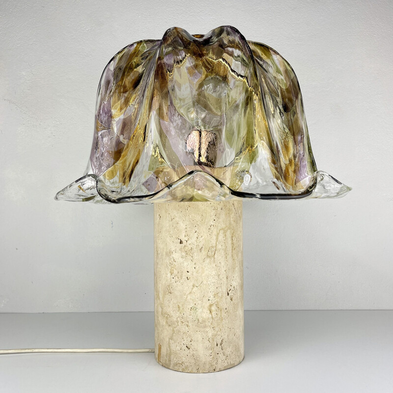Vintage-Tischlampe aus Muranoglas von La Murrina, Italien 1980