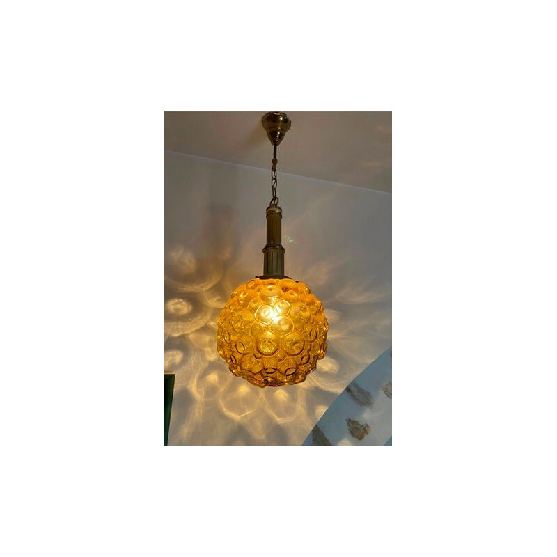 Vintage globe Helena Tynell pendant lamp, 1960s