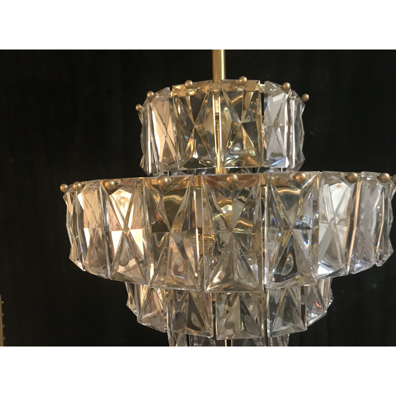 Vintage Kinkeldey cristal chandelier, 1970