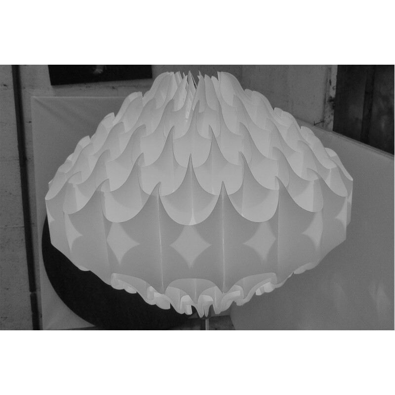 Lampadaire origami vintage en plastique - 1960