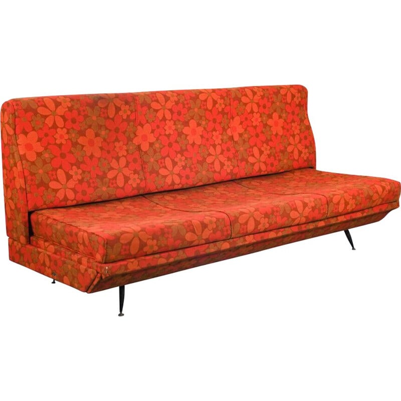 Vintage 2 seater red sofa, 1960s