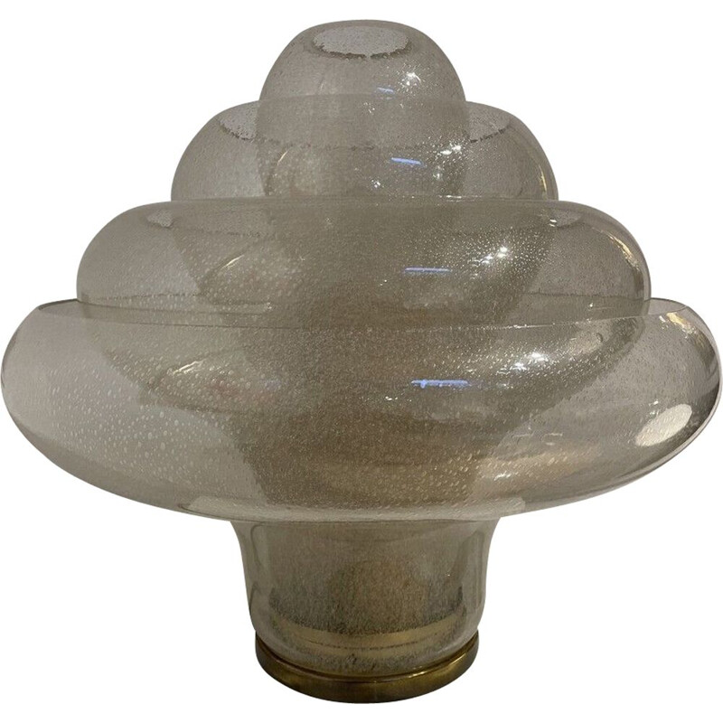 Mid-century Lotus lamp Lt305 in Murano glass by Carlo Nason, Italy 1969