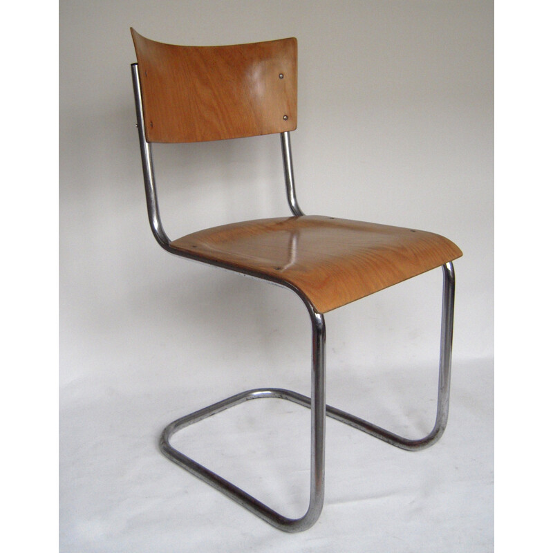 Thonet "S43" beech chair, Mart STAM - 1930s