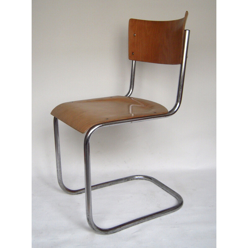 Thonet "S43" beech chair, Mart STAM - 1930s