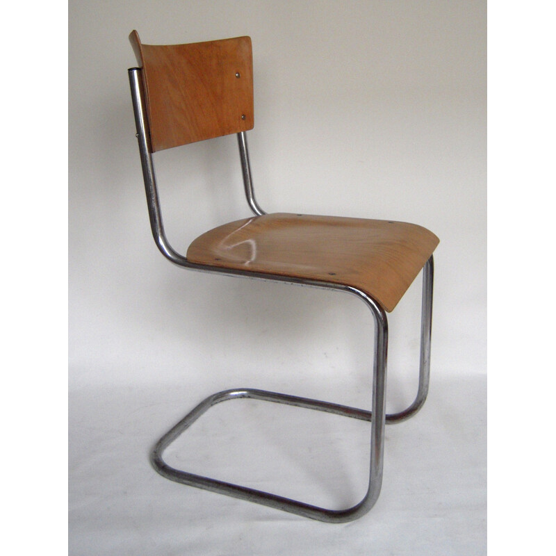 Thonet "S43" beech chair, Mart STAM - 1930s