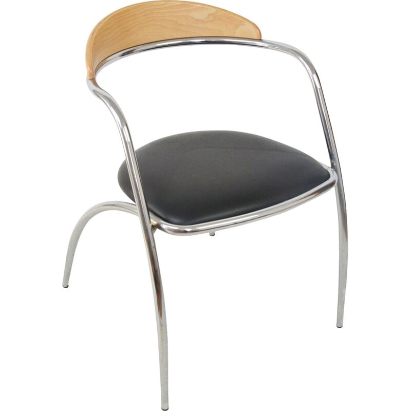 Mid-century chair Effezeta, Italy 1980s