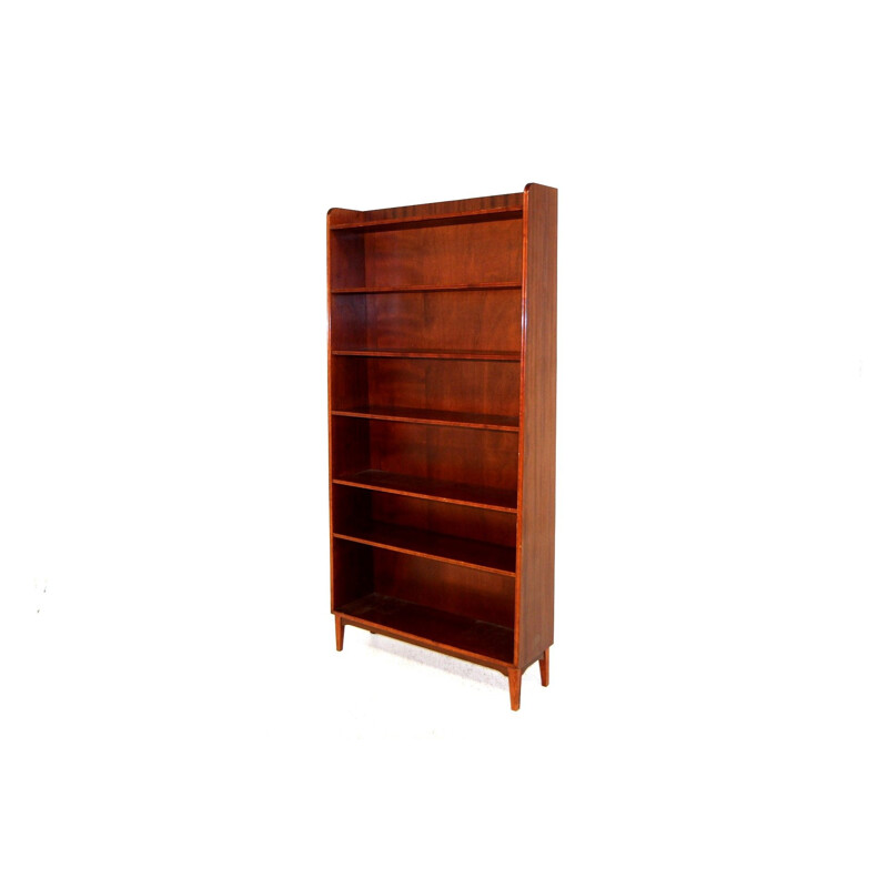 Vintage mahogany bookcase, Sweden 1960