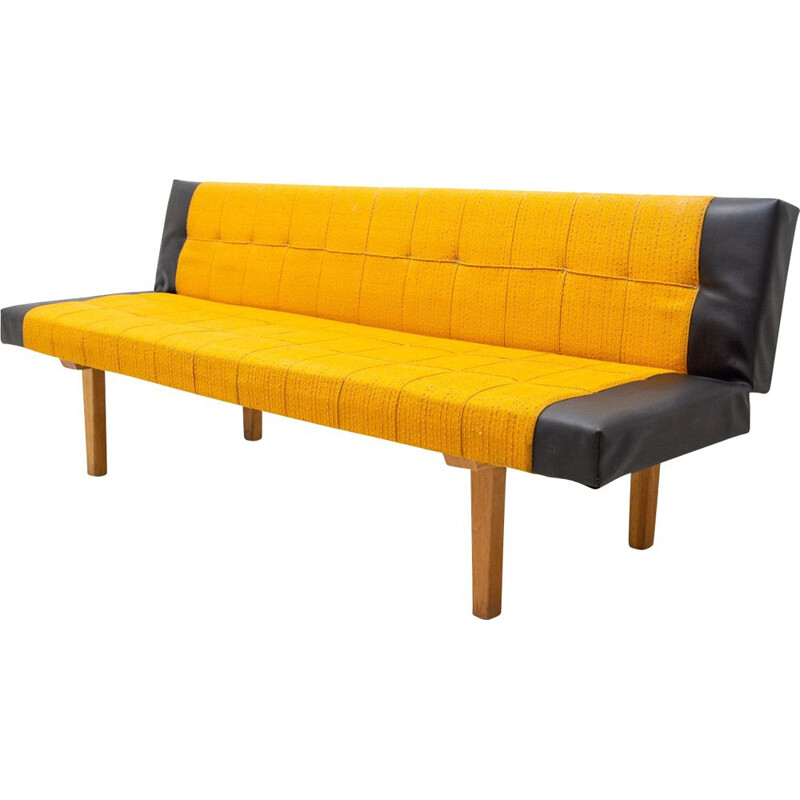 Mid-century folding sofa-bench by Miroslav Navrátil, Czechoslovakia 1970s