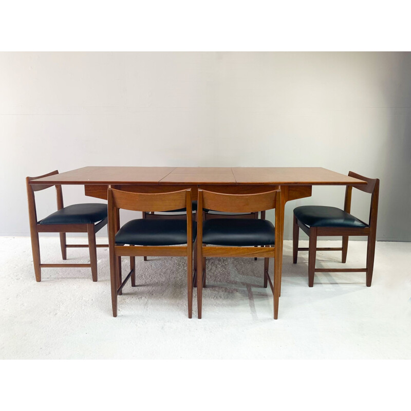 Set of 6 mid century Danish dining chairs, 1960s