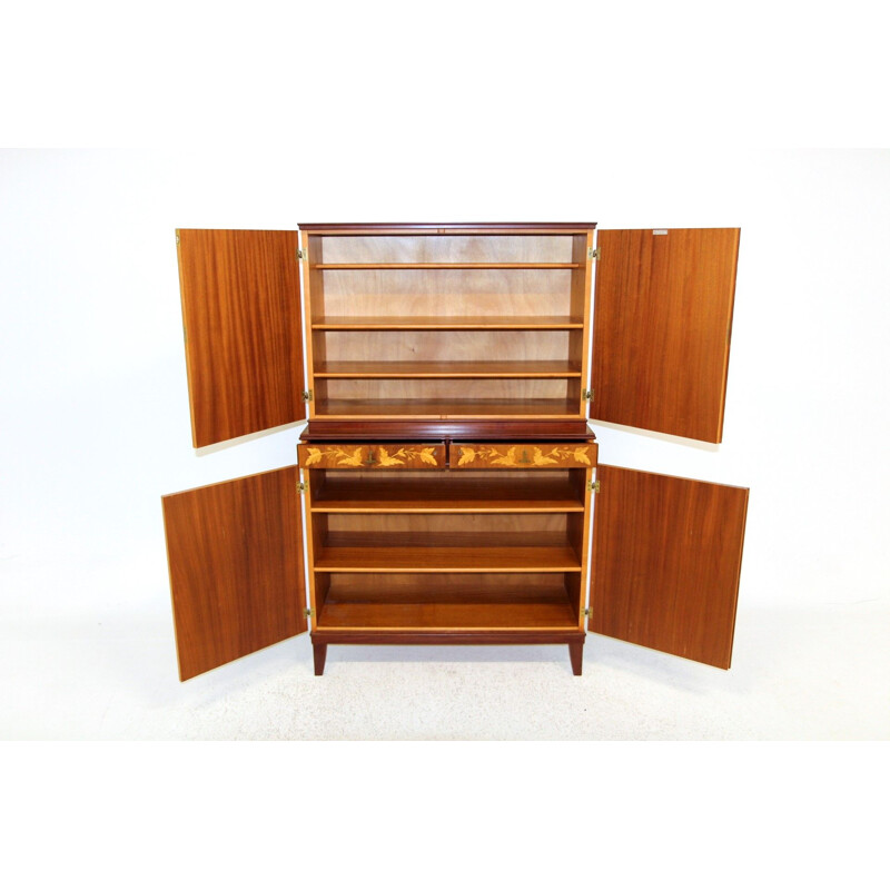 Armoire vintage en acajou  par Carl Malmsten pour Joc, 1970s