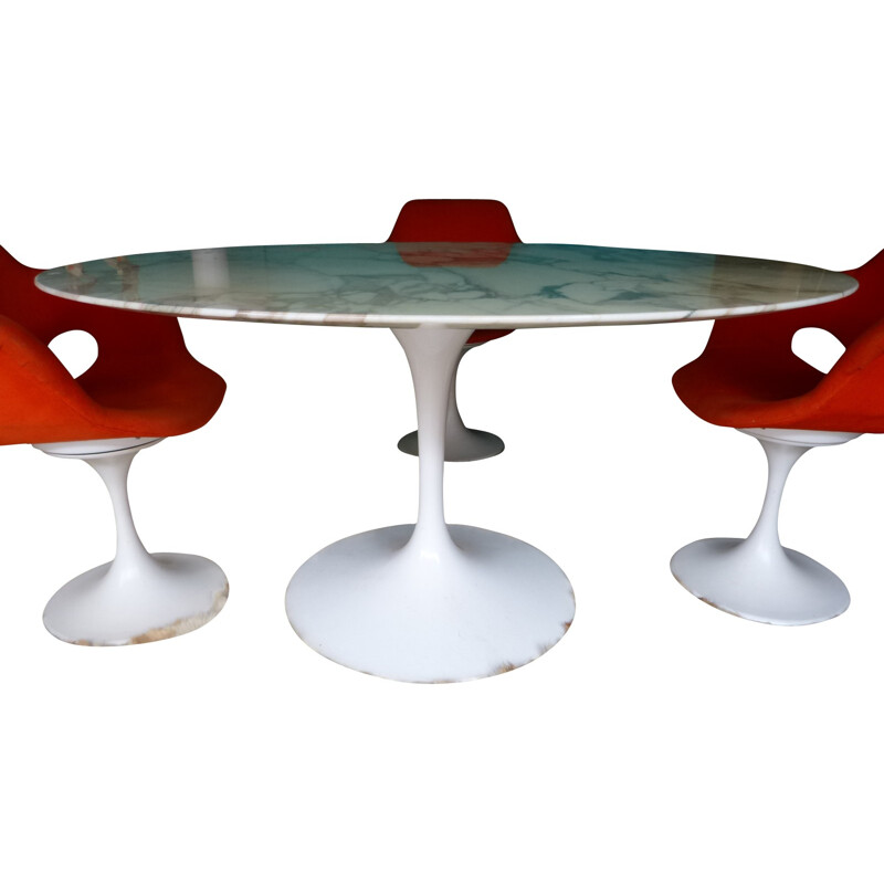 Marble TULIPE table by KNOLL - 1965