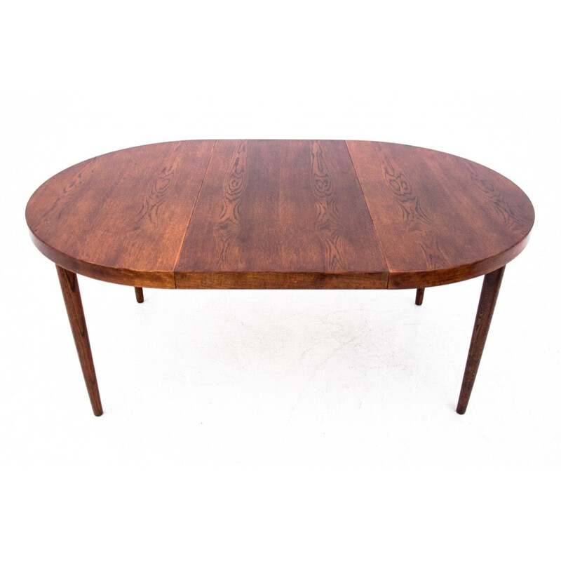 Vintage teakhouten eettafel, Denemarken 1960