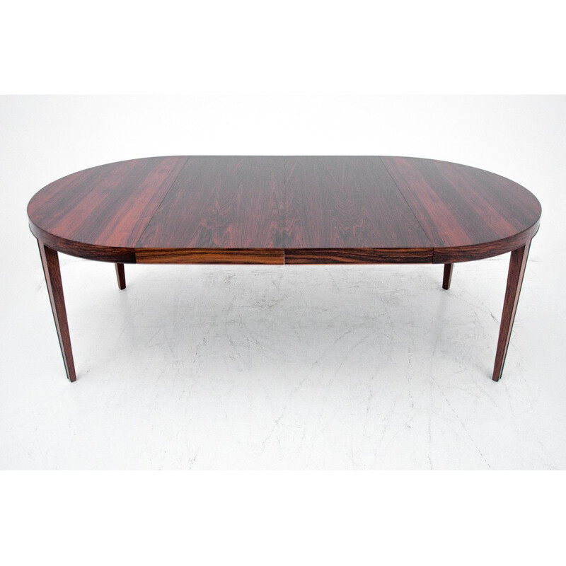 Vintage extendable rosewood table by Severin Hansen, 1960s