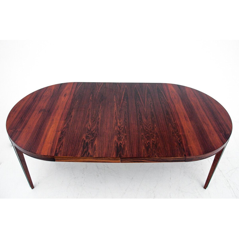 Vintage extendable rosewood table by Severin Hansen, 1960s