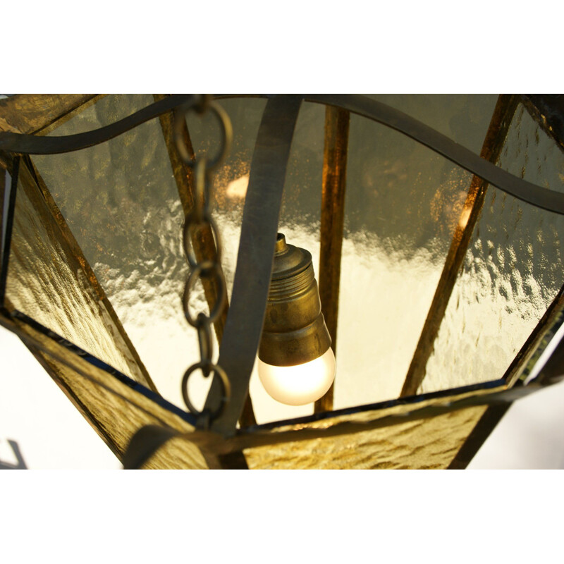 Vintage Viennese Secession pendant lamp, 1900-1920s