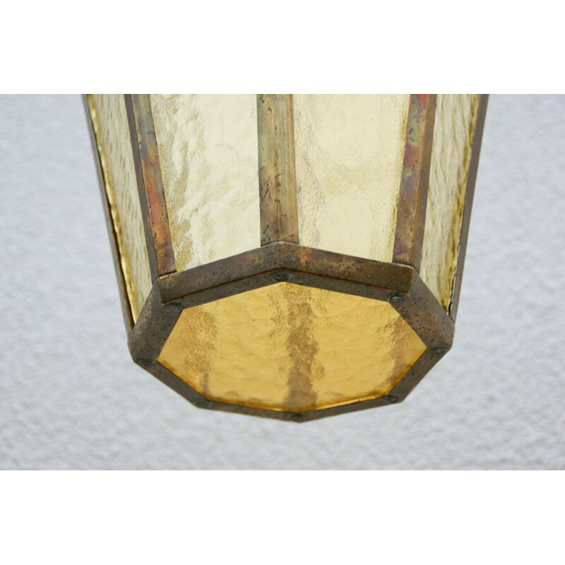 Vintage Viennese Secession pendant lamp, 1900-1920s