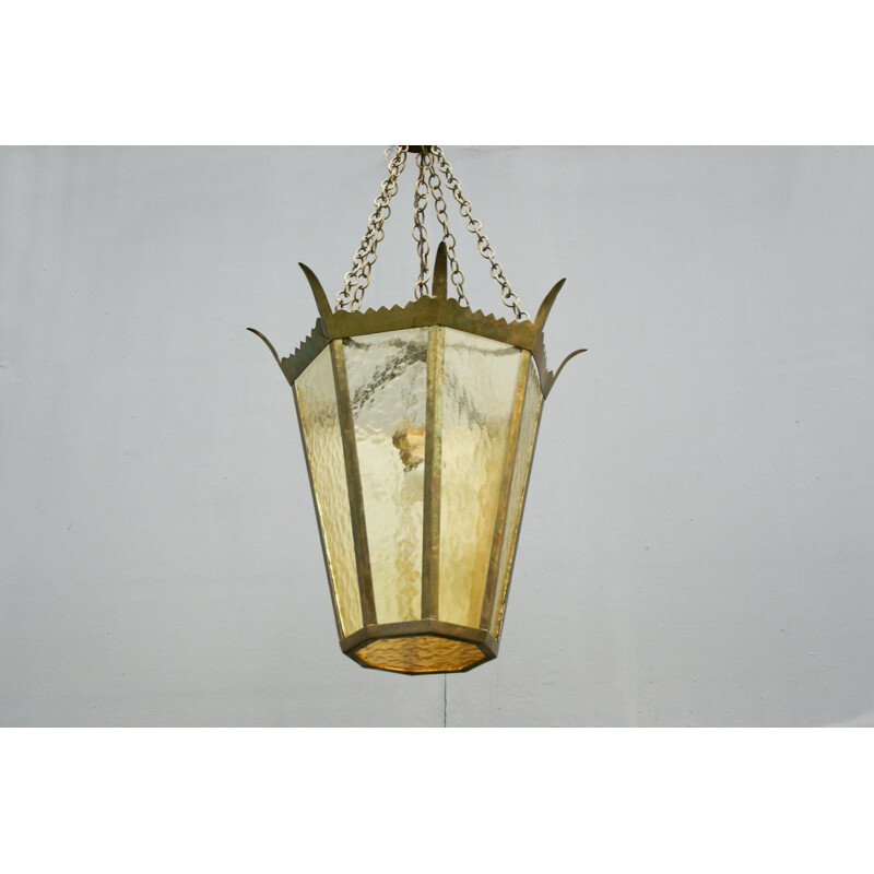 Vintage Viennese Secession pendant lamp, 1900-1920s