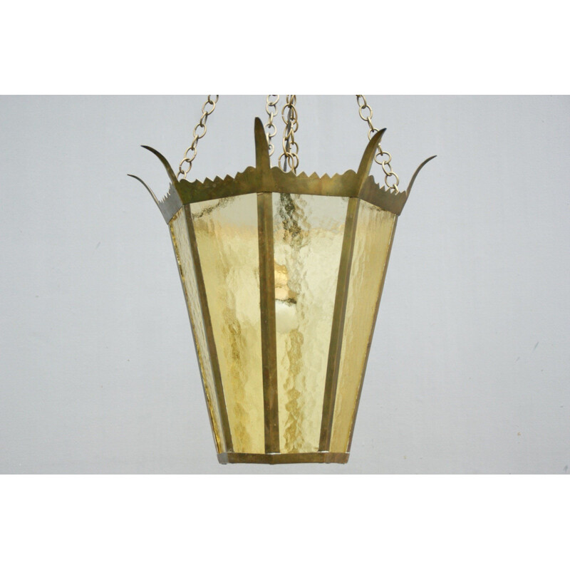 Vintage Viennese Secession pendant lamp, 1900-1920s