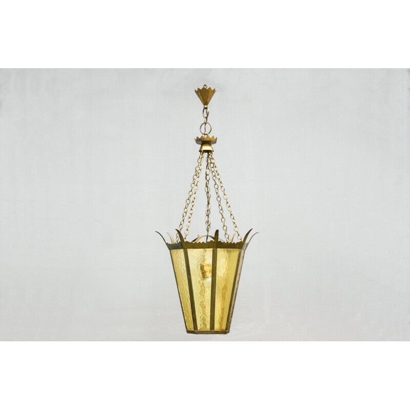 Vintage Viennese Secession pendant lamp, 1900-1920s