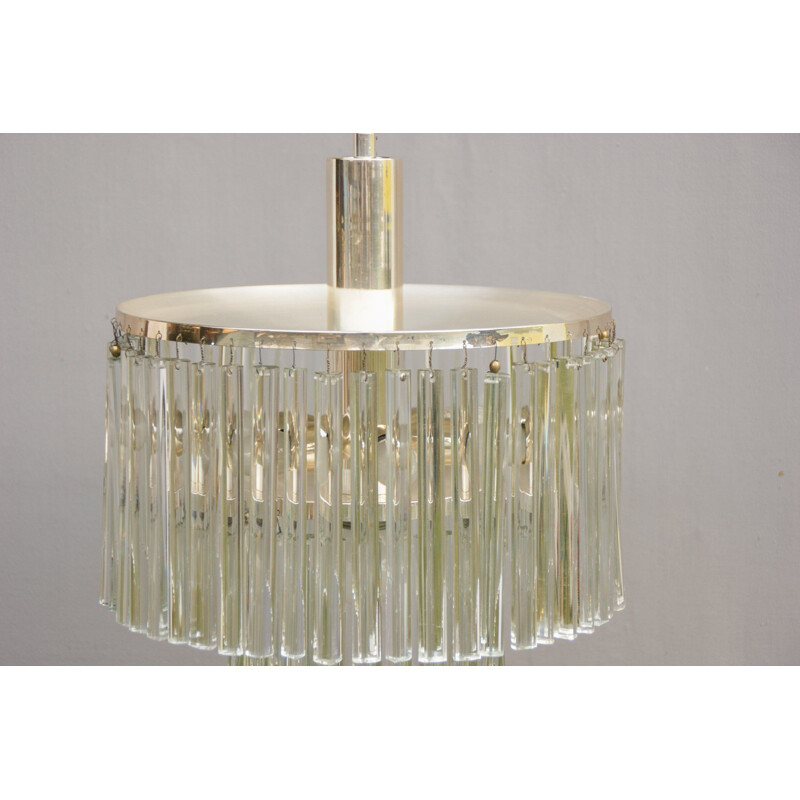 Lámpara vintage Trilobo de cristal de Murano