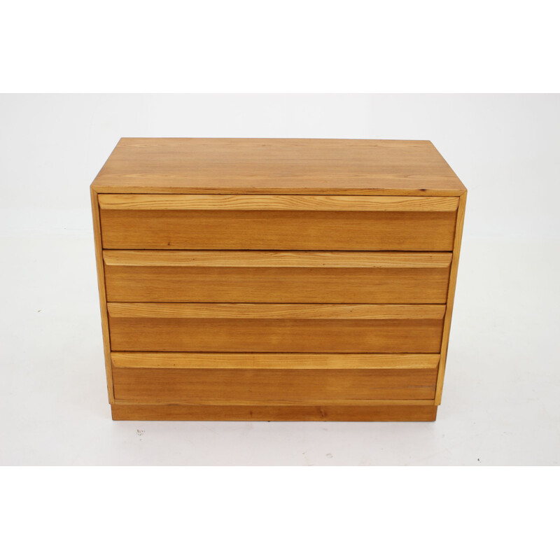 Vintage oak chest of drawers, Czechoslovakia 1950