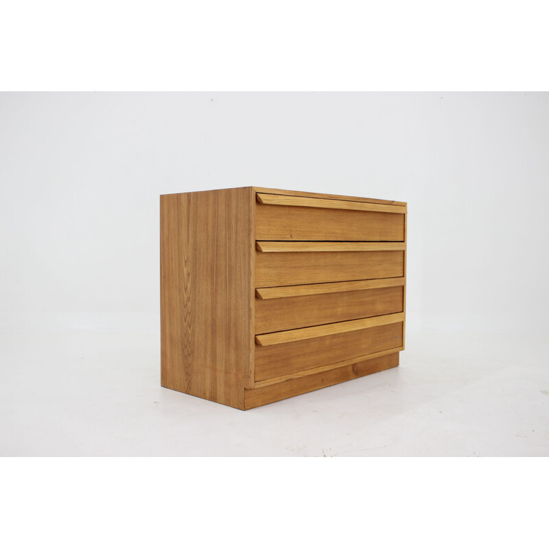 Vintage oak chest of drawers, Czechoslovakia 1950