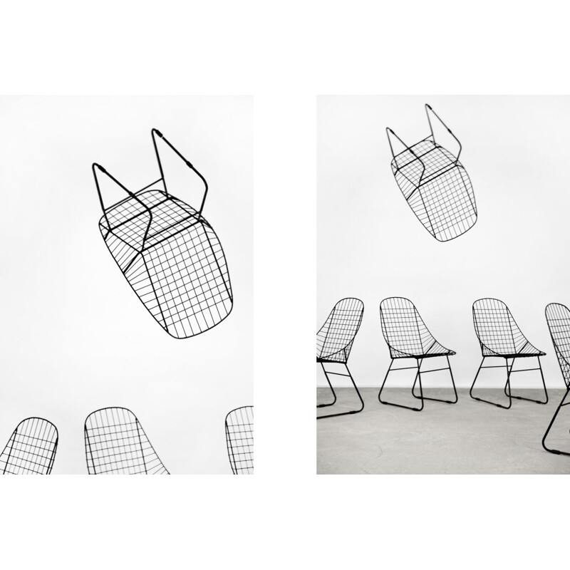 5 cadeiras escandinavas minimalistas modernas de meados do século, 1960