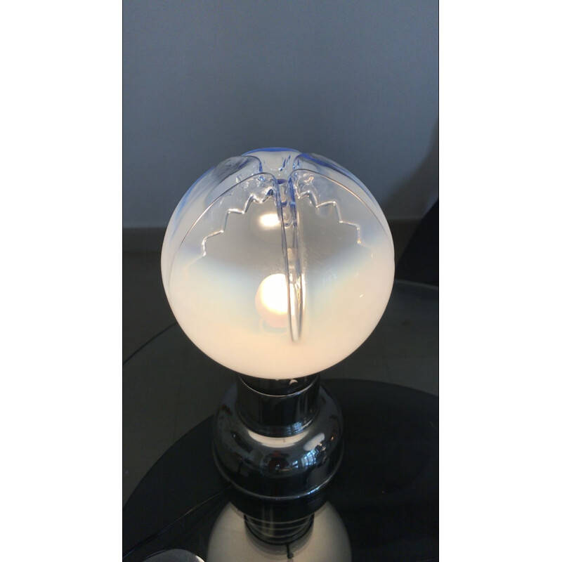 Mid-century Mazzega glass murano table lamp Globe, 1970s