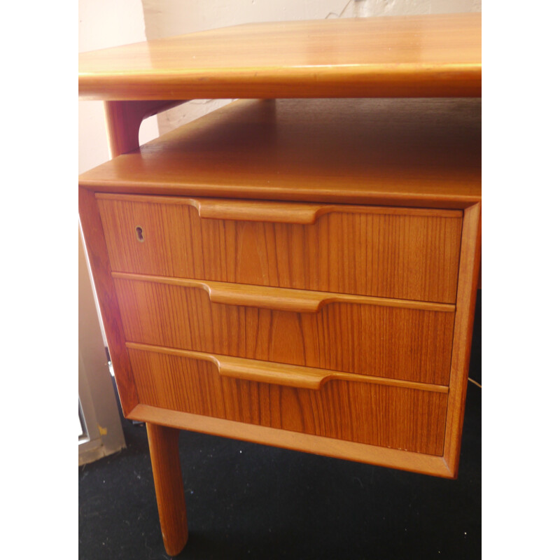 Desk "Double-sided" in teak, Gunni OMANN - 1960s