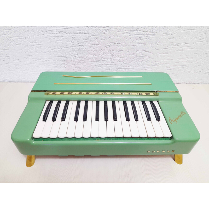 Vintage metal perched organ by Hohner Viganetta, Germany 1950