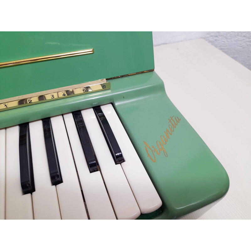 Vintage metal perched organ by Hohner Viganetta, Germany 1950