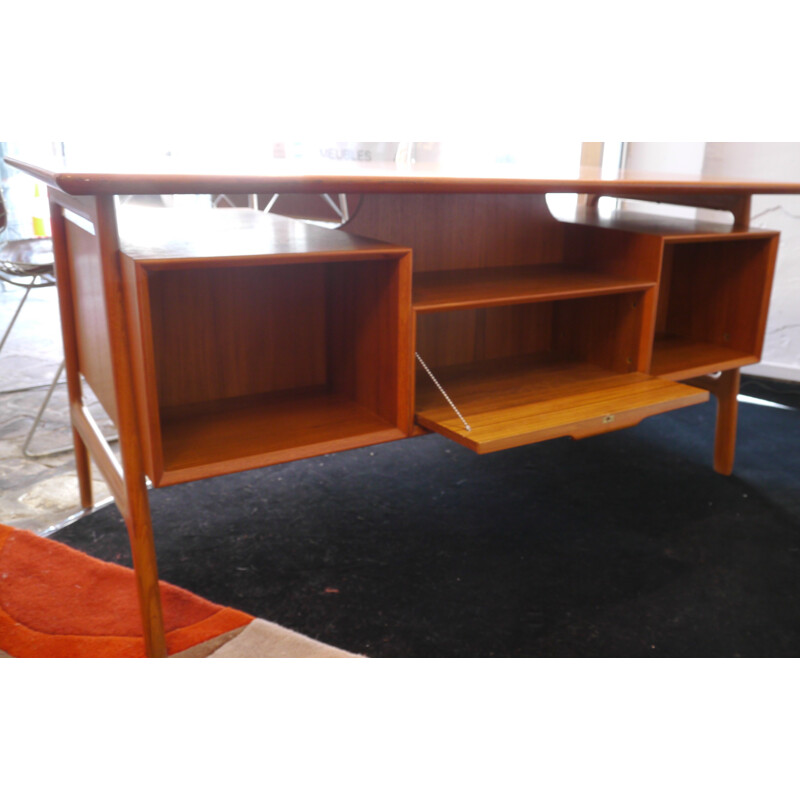 Desk "Double-sided" in teak, Gunni OMANN - 1960s